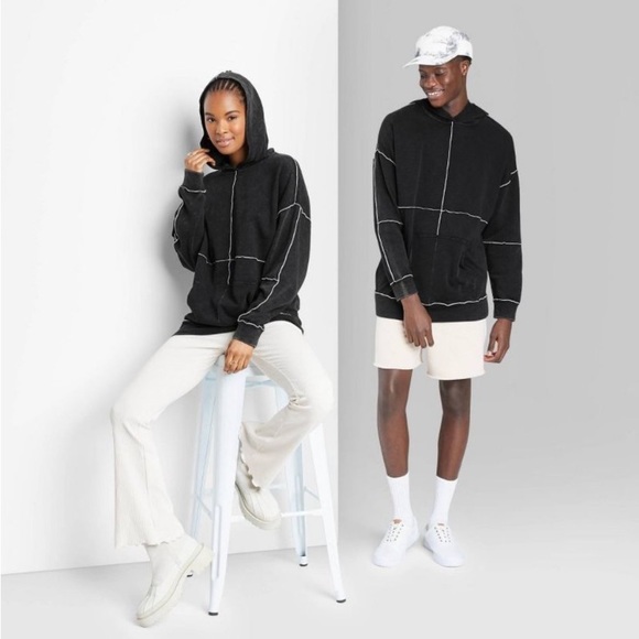 Wild fable new hoodie unisex black